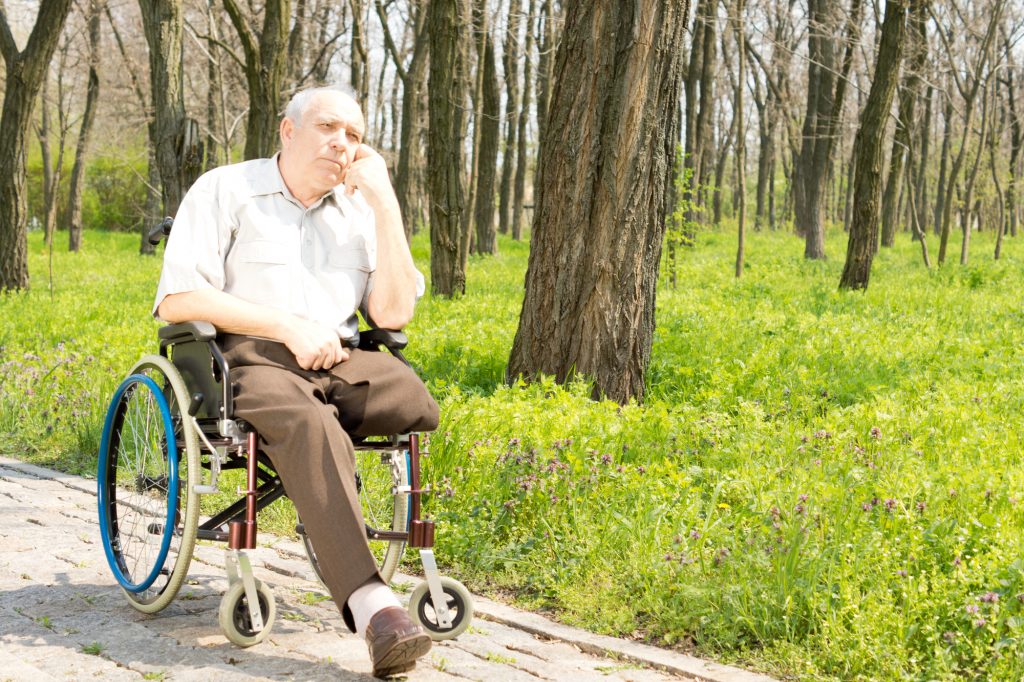 man in wheelchair