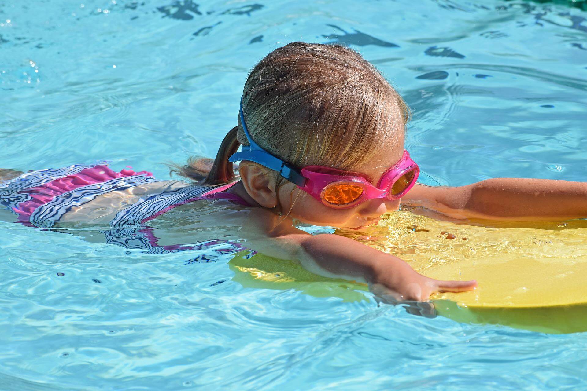 girl swimming