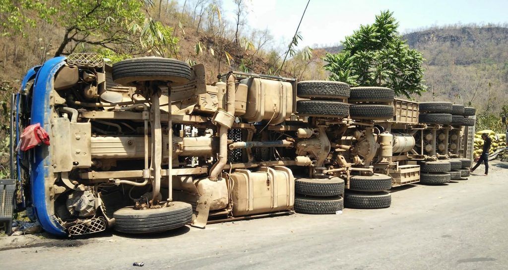 overloaded truck