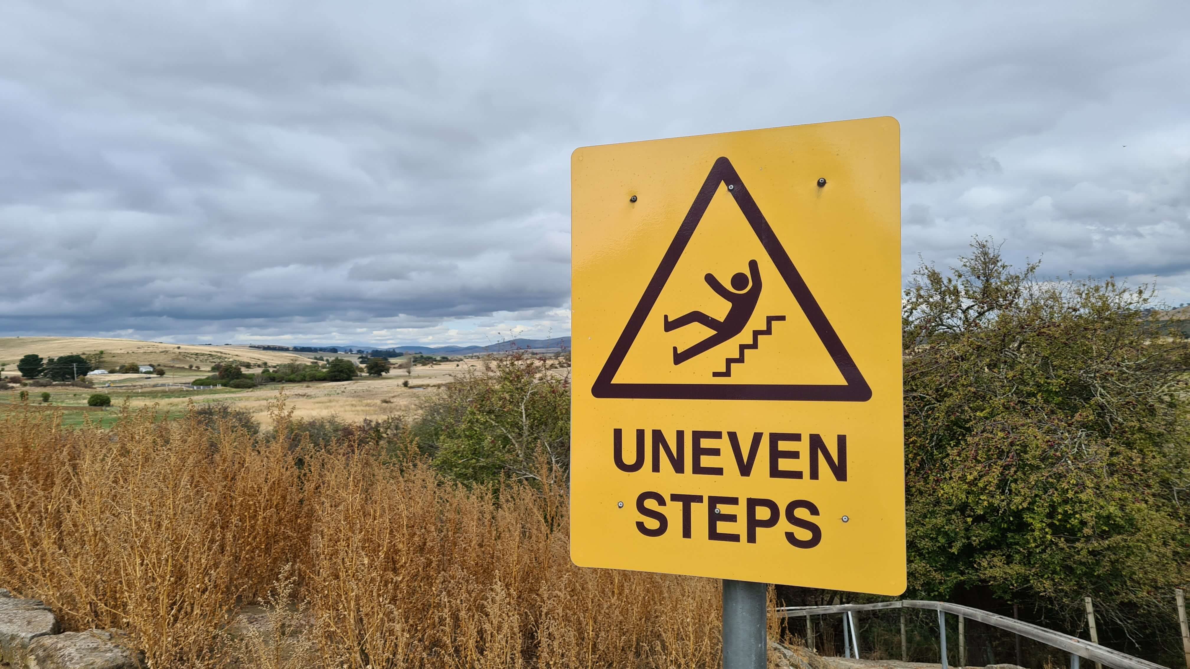 slippery sign